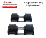 Adjustable Dumbbells 2kg Increment Premium Finish 3 Years Warranty