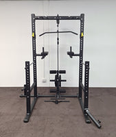 Multi Function Half Cage Squat Rack Lat Machine