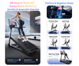 Steep Rock Climing Marathon Training Commercial Treadmill AceFit M3 Max