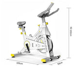 White Spin Bike with Magnetic Resistance