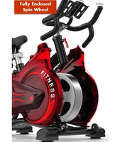 Fully Enclosed Spin Wheel - Spin Bike Heavy Duty - Smooth and Quite